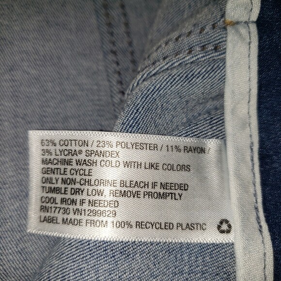 WILD FABLE Stretch Denim Jean Mini Skirt Size 16 - Picture 4 of 6